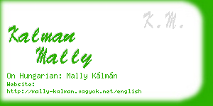 kalman mally business card