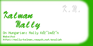 kalman mally business card